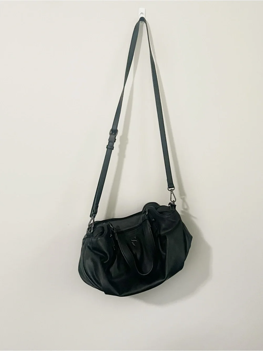 Vera Wang Black Vegan Leather Bag